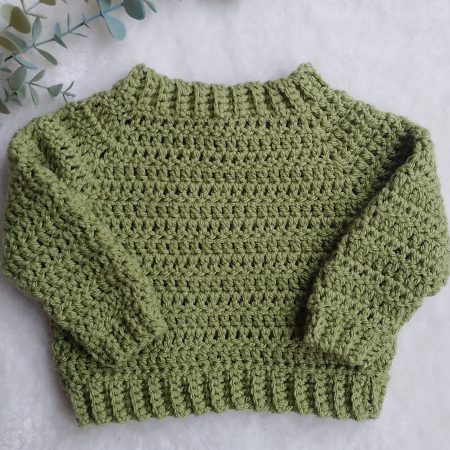 Green Jumper Pullover in Sizes baby, toddler or child