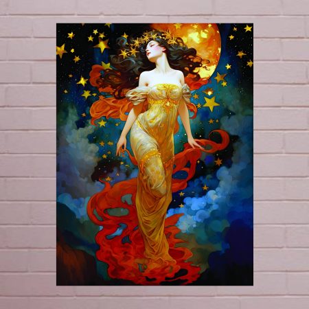 Art Nouveau Spirit of the Night A4/A3 Canvas Print: #5