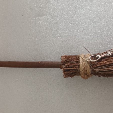 Handmade Small Besom with Goddess Charm 25cm