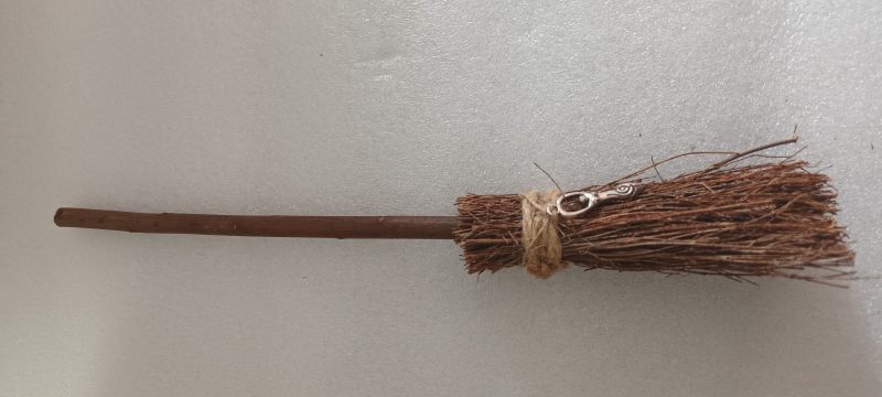 Handmade Small Besom with Goddess Charm 25cm
