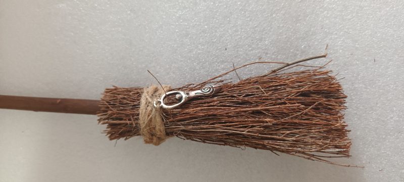 Handmade Small Besom with Goddess Charm 25cm