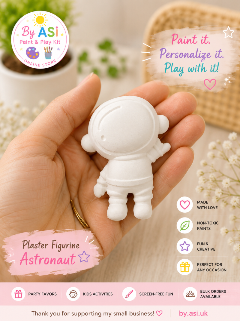 Plaster Paint Kits for Kids | DIY Paint Your Own Figurines | Handmade Creative Activity Kits | Party Favors & Gifts