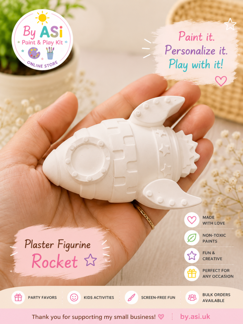 Plaster Paint Kits for Kids | DIY Paint Your Own Figurines | Handmade Creative Activity Kits | Party Favors & Gifts