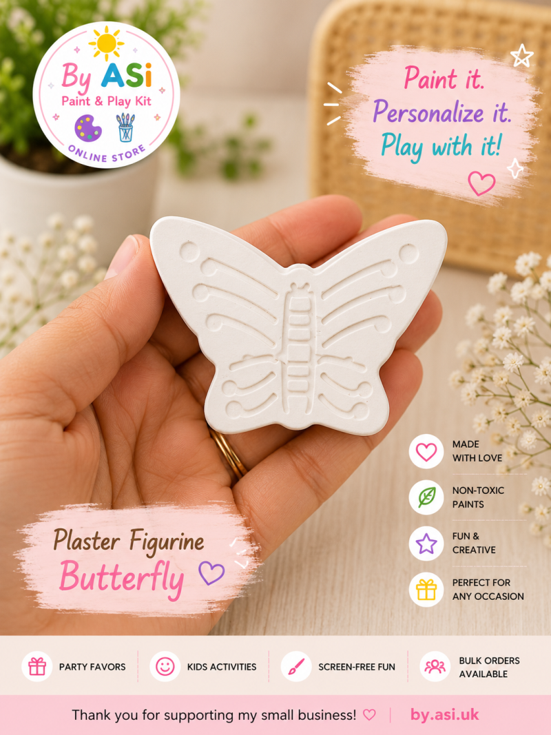 Plaster Paint Kits for Kids | DIY Paint Your Own Figurines | Handmade Creative Activity Kits | Party Favors & Gifts