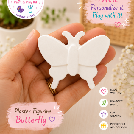 Plaster Paint Kits for Kids | DIY Paint Your Own Figurines | Handmade Creative Activity Kits | Party Favors & Gifts