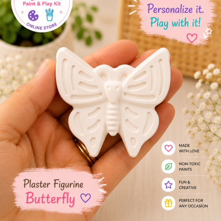 Plaster Paint Kits for Kids | DIY Paint Your Own Figurines | Handmade Creative Activity Kits | Party Favors & Gifts