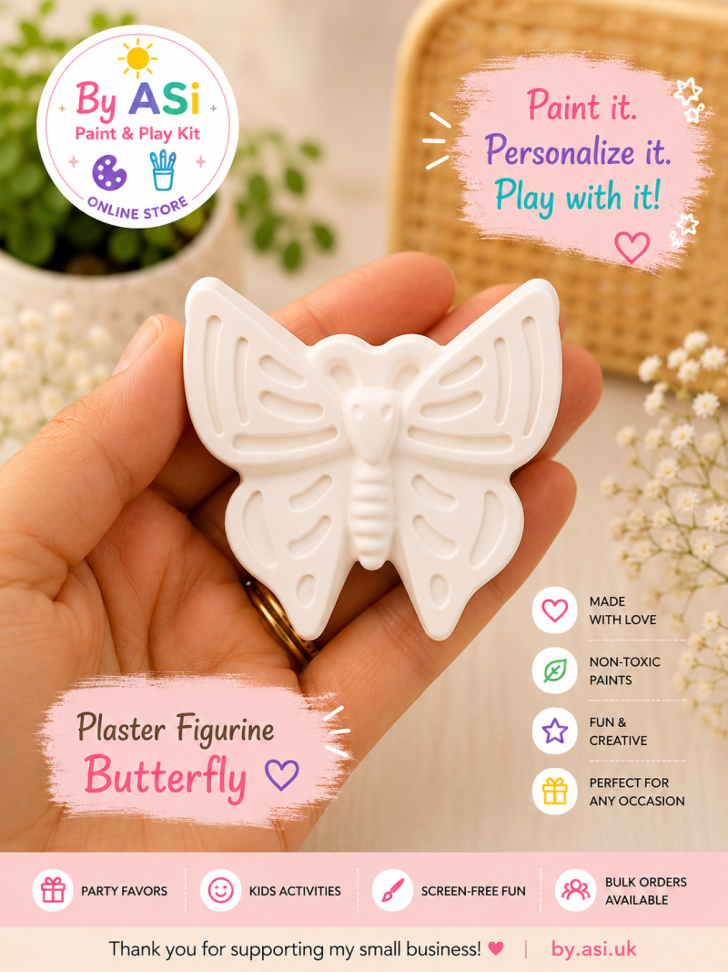 Plaster Paint Kits for Kids | DIY Paint Your Own Figurines | Handmade Creative Activity Kits | Party Favors & Gifts