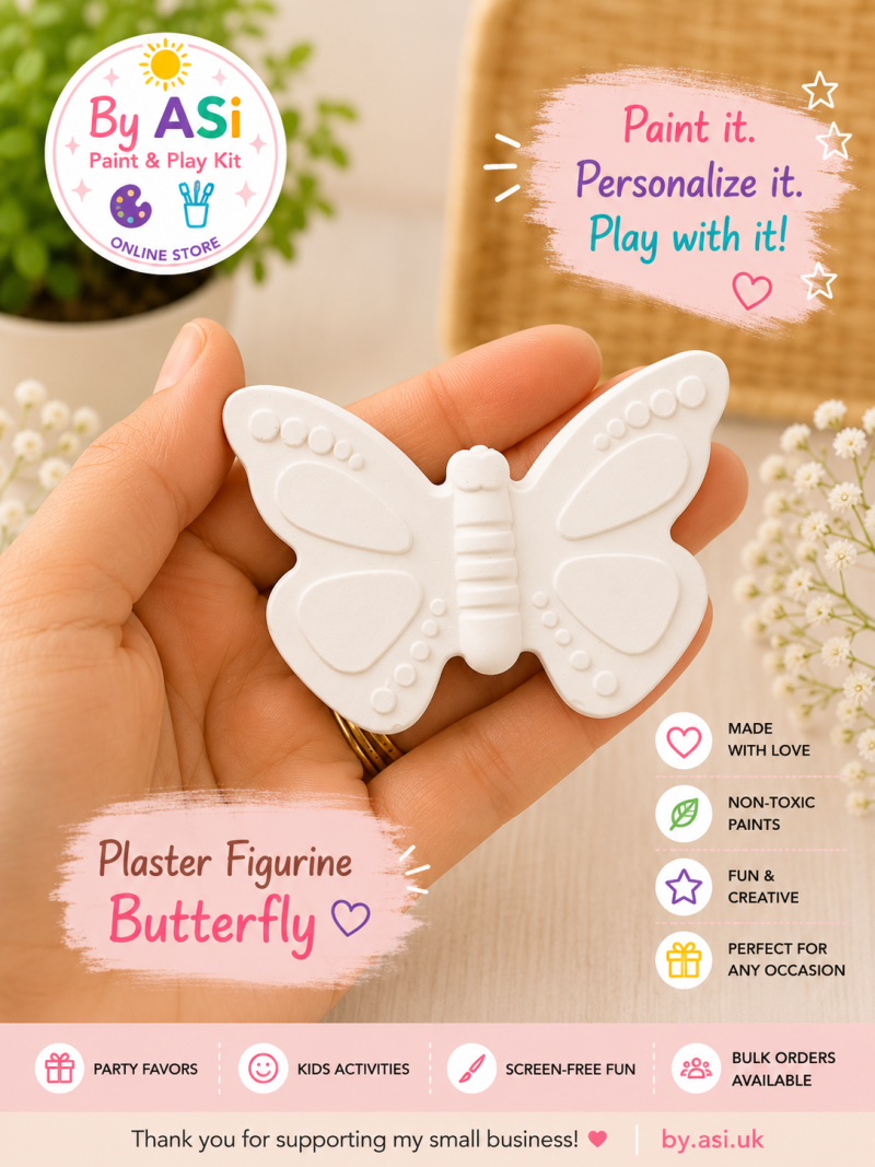 Plaster Paint Kits for Kids | DIY Paint Your Own Figurines | Handmade Creative Activity Kits | Party Favors & Gifts