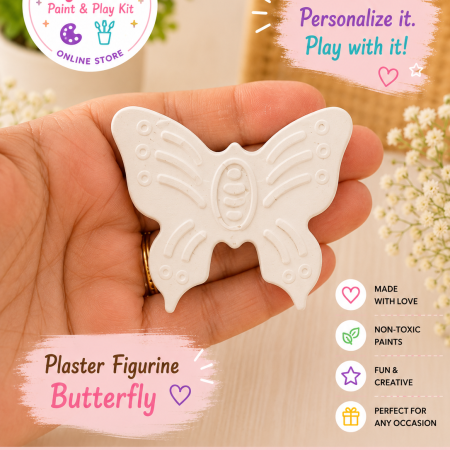 Plaster Paint Kits for Kids | DIY Paint Your Own Figurines | Handmade Creative Activity Kits | Party Favors & Gifts