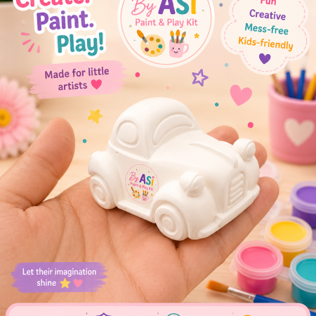 Plaster Paint Kits for Kids | DIY Paint Your Own Figurines | Handmade Creative Activity Kits | Party Favors & Gifts