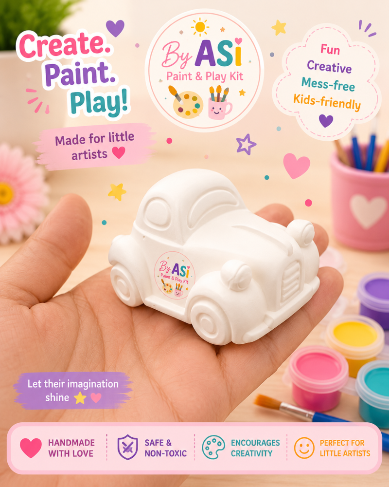Plaster Paint Kits for Kids | DIY Paint Your Own Figurines | Handmade Creative Activity Kits | Party Favors & Gifts