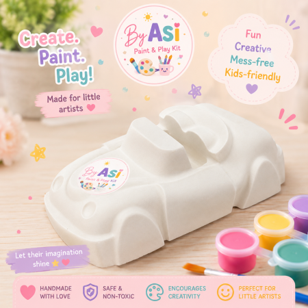 Plaster Paint Kits for Kids | DIY Paint Your Own Figurines | Handmade Creative Activity Kits | Party Favors & Gifts