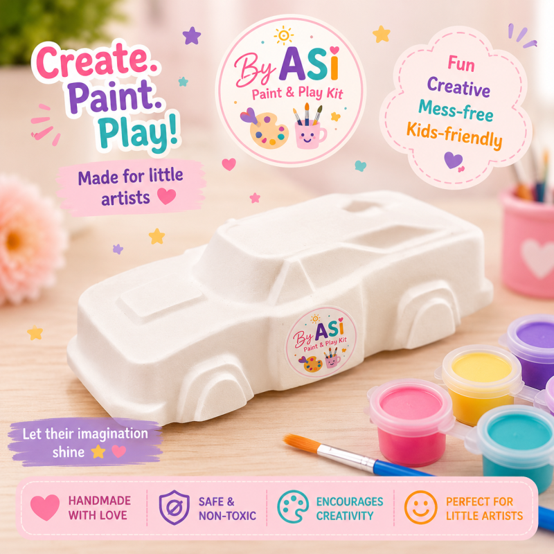 Plaster Paint Kits for Kids | DIY Paint Your Own Figurines | Handmade Creative Activity Kits | Party Favors & Gifts