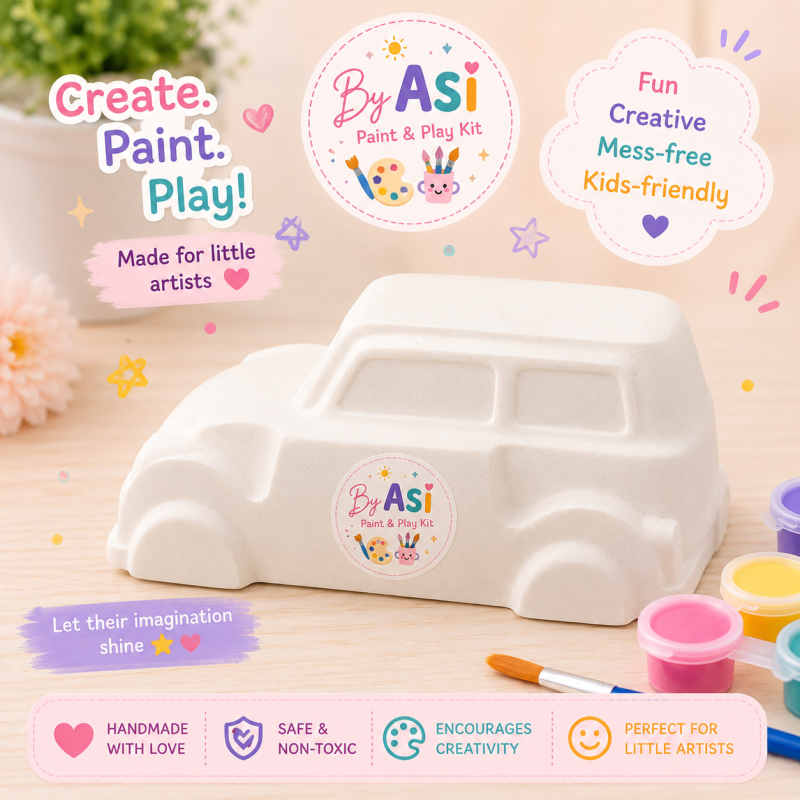 Plaster Paint Kits for Kids | DIY Paint Your Own Figurines | Handmade Creative Activity Kits | Party Favors & Gifts