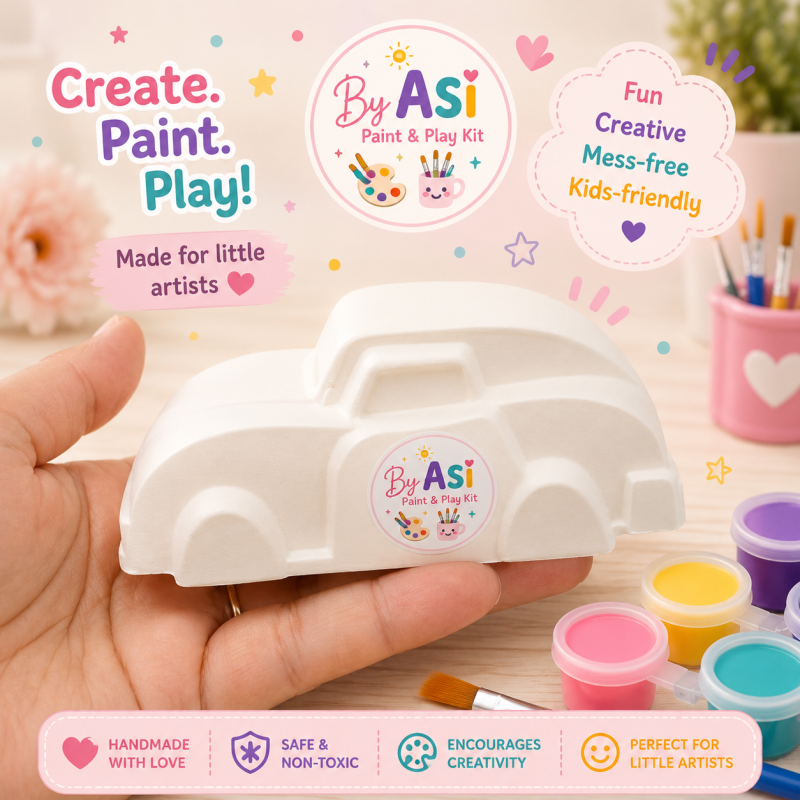Plaster Paint Kits for Kids | DIY Paint Your Own Figurines | Handmade Creative Activity Kits | Party Favors & Gifts