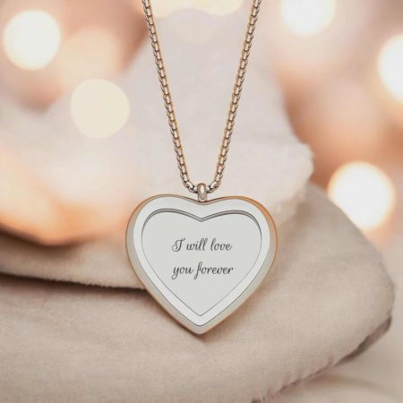 Handmade Silver Heart Necklace, Adjustable Chain, Gift for Loved Ones