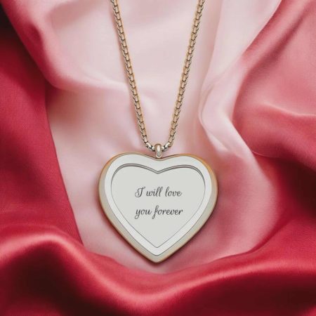 Handmade Silver Heart Necklace, Adjustable Chain, Gift for Loved Ones