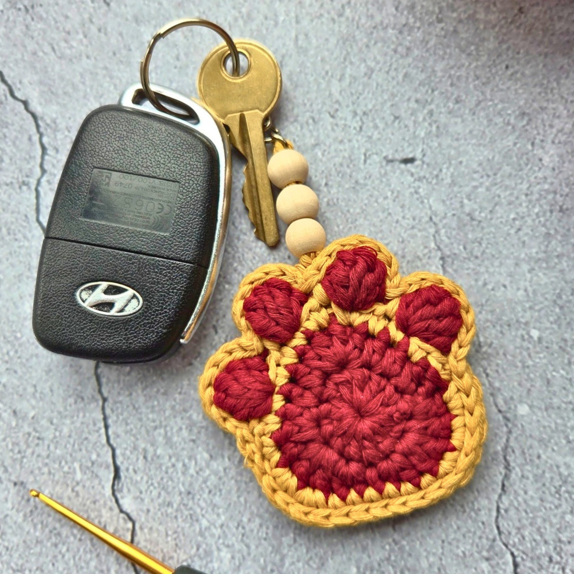 Crochet Dog Key Holder