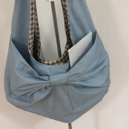 Bow tote bag-hobo bag
