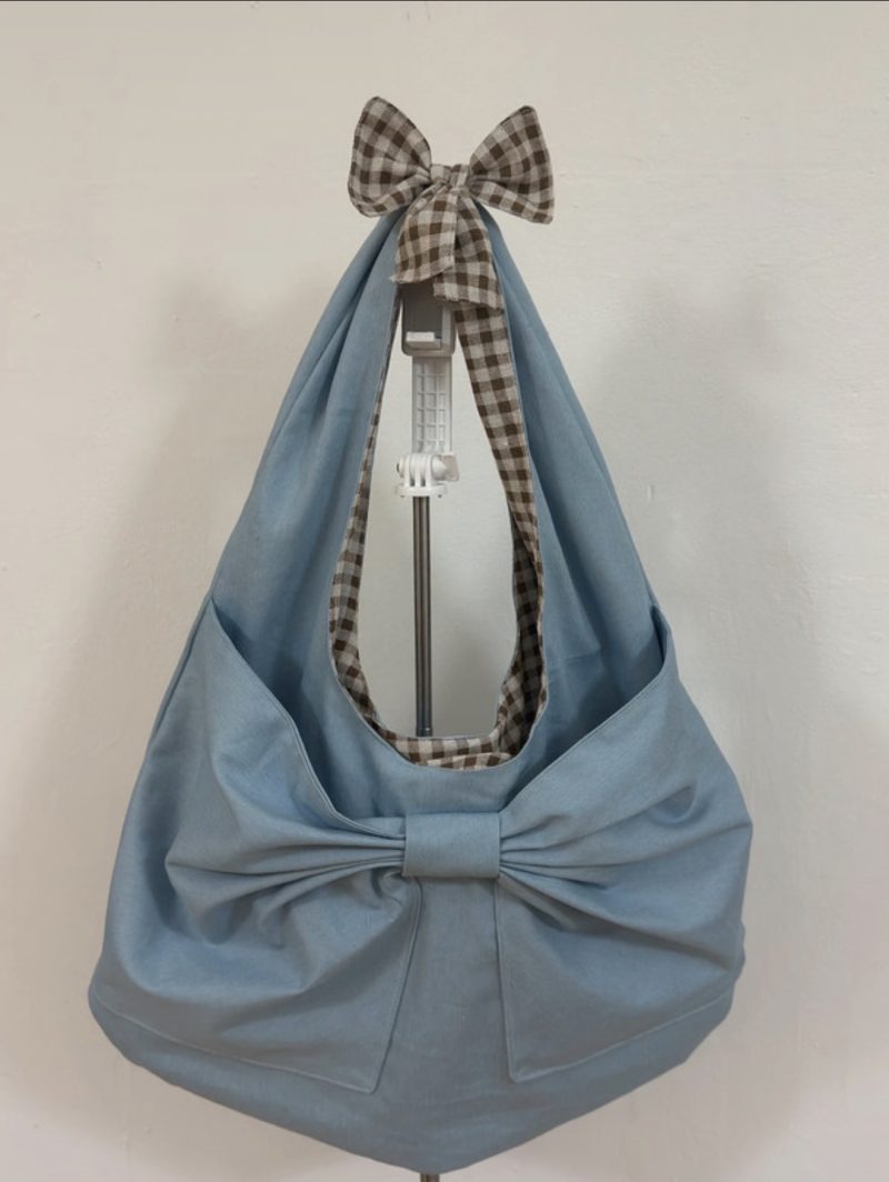 Bow tote bag-hobo bag
