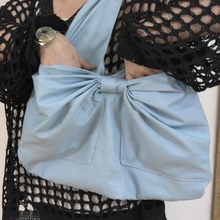 Bow tote bag-hobo bag