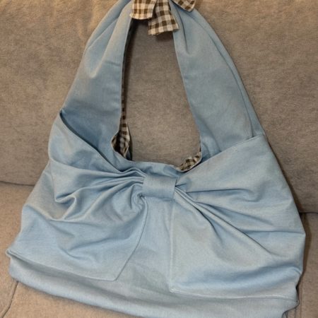 Bow tote bag-hobo bag