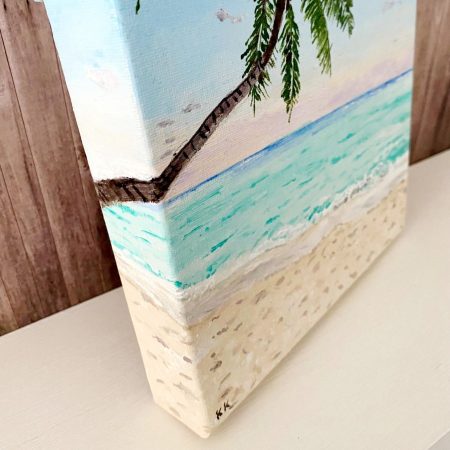 Original painting - Tropical palm Beach canvas