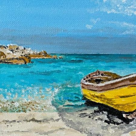 Original painting - Coastal beach canvas