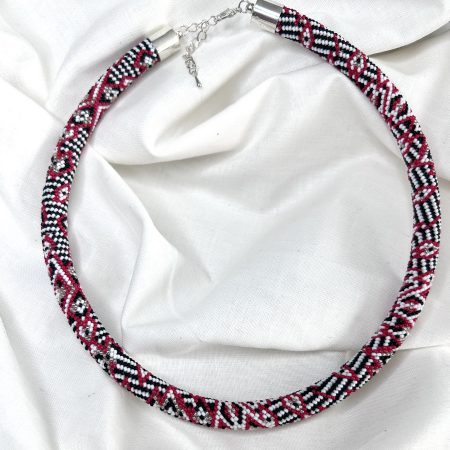 Handmade Beaded Rope Style Necklace, Gift For Her, Statement Necklace
