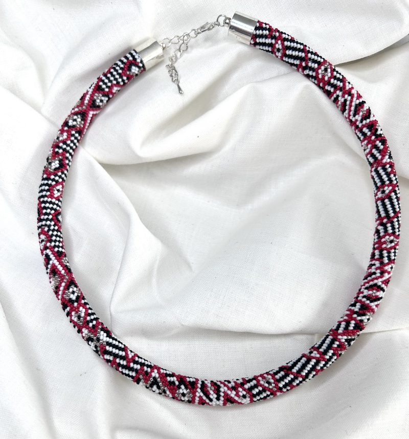 Handmade Beaded Rope Style Necklace, Gift For Her, Statement Necklace