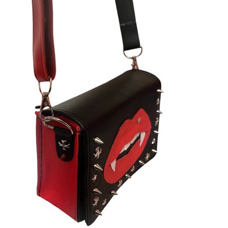 Vampire style PU crossbody bag