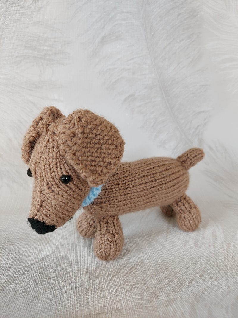 Hand-knitted Sausage Dog