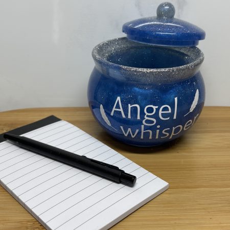 Angel Whisper Pot - Blue and Silver