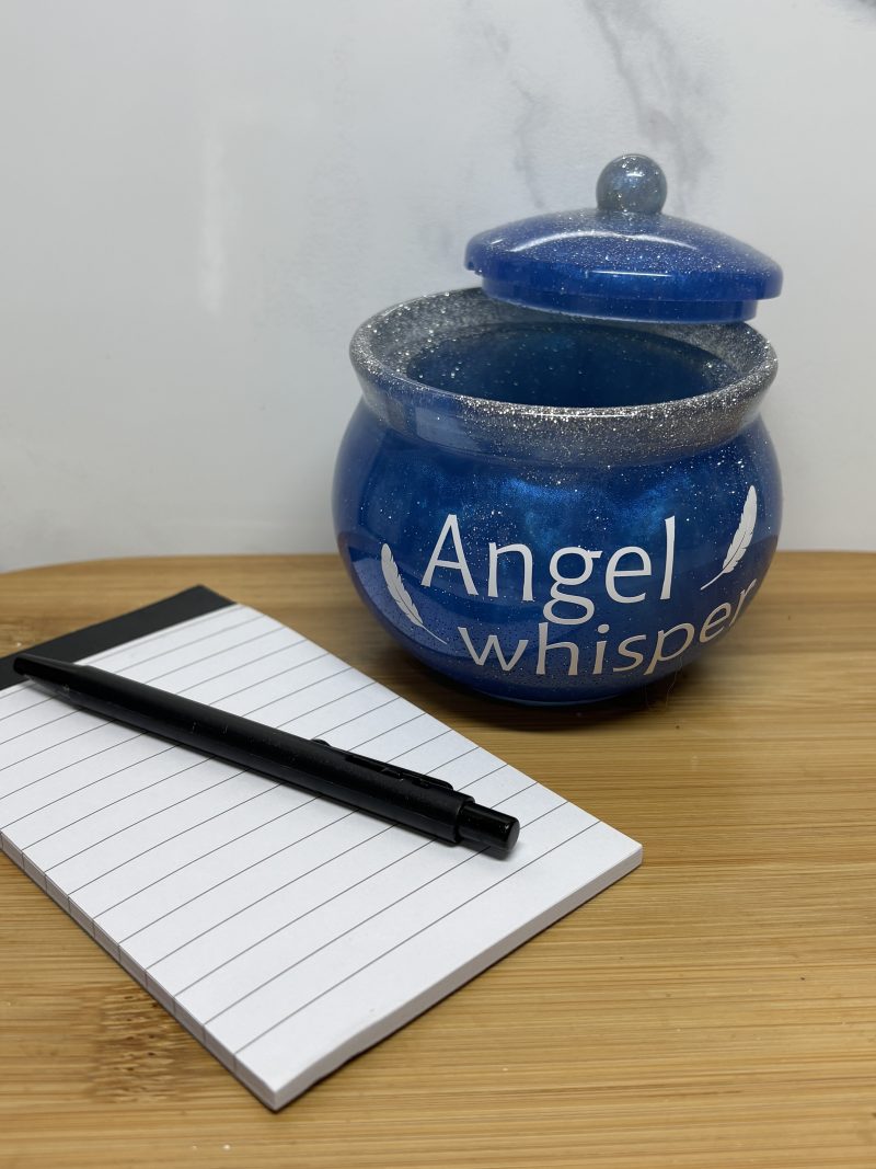 Angel Whisper Pot - Blue and Silver
