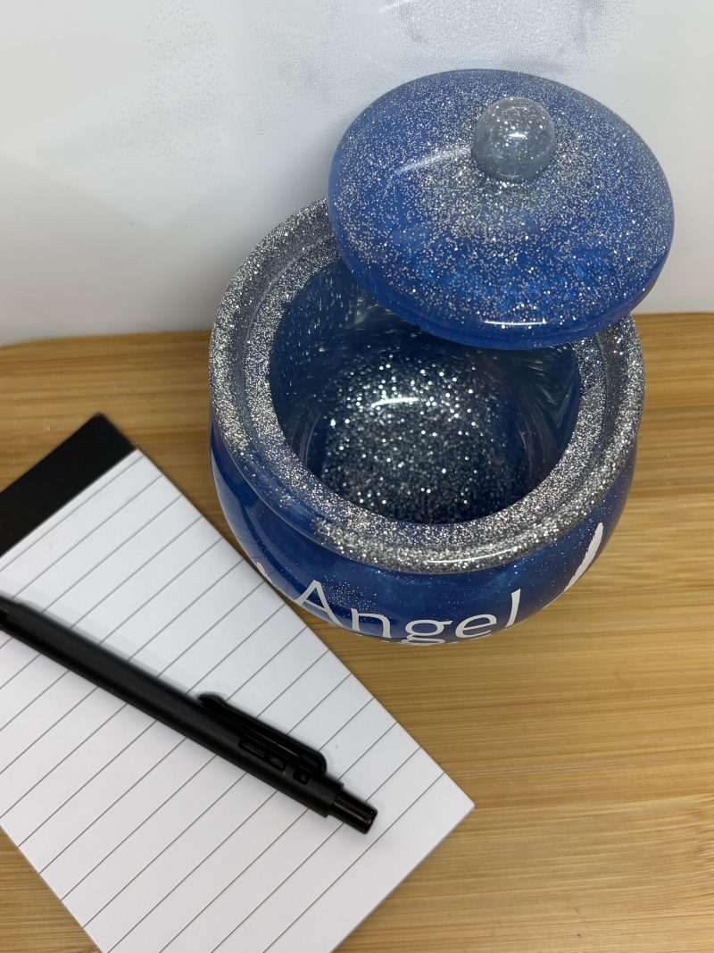 Angel Whisper Pot - Blue and Silver