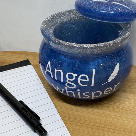 Angel Whisper Pot - Blue and Silver