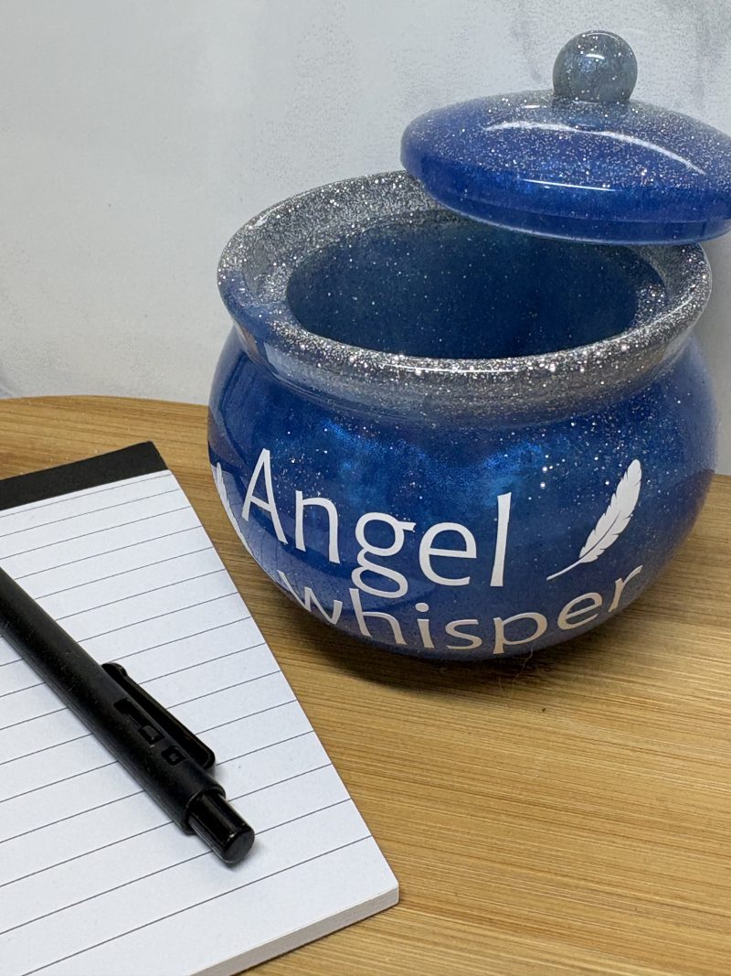 Angel Whisper Pot - Blue and Silver
