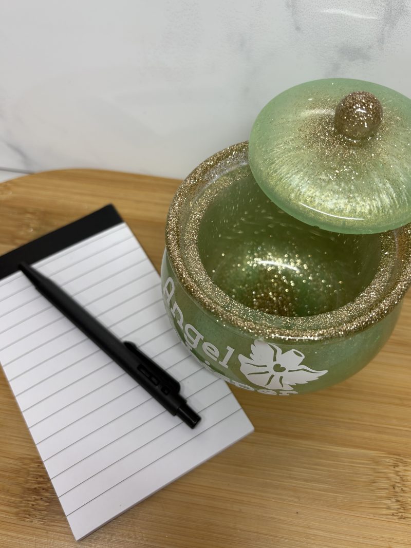 Angel Whisper Pot - Green and Gold