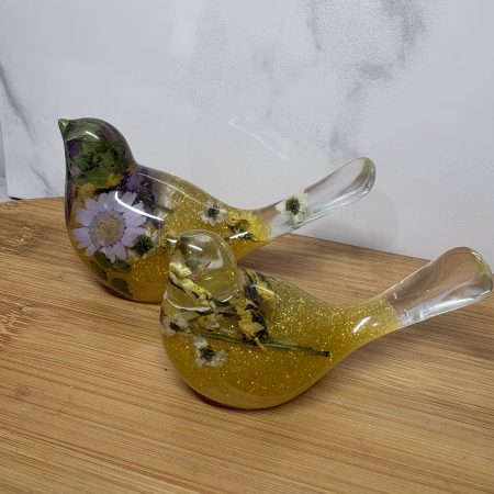 Yellow Flower Bird Set