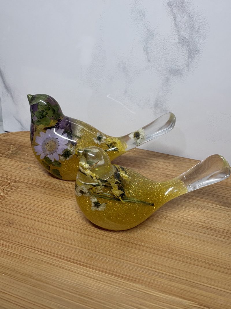Yellow Flower Bird Set