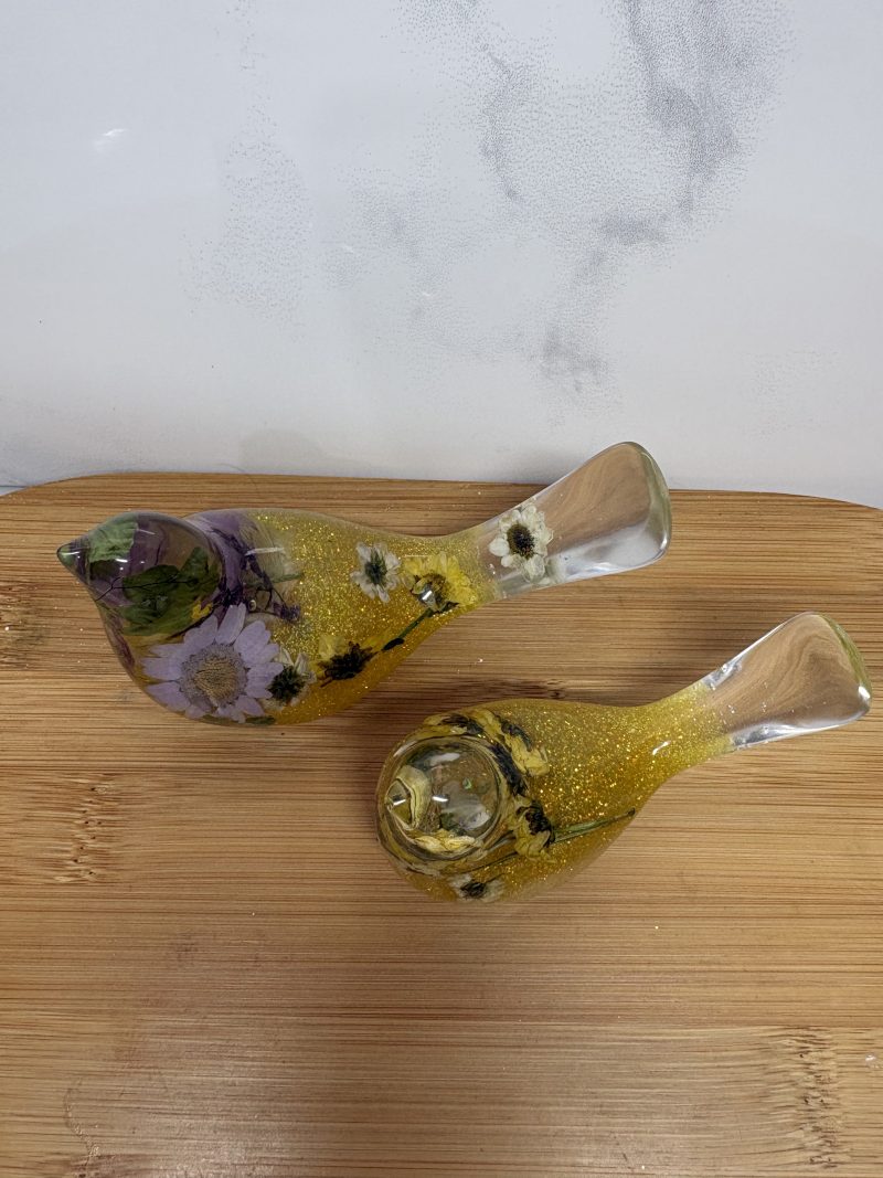 Yellow Flower Bird Set
