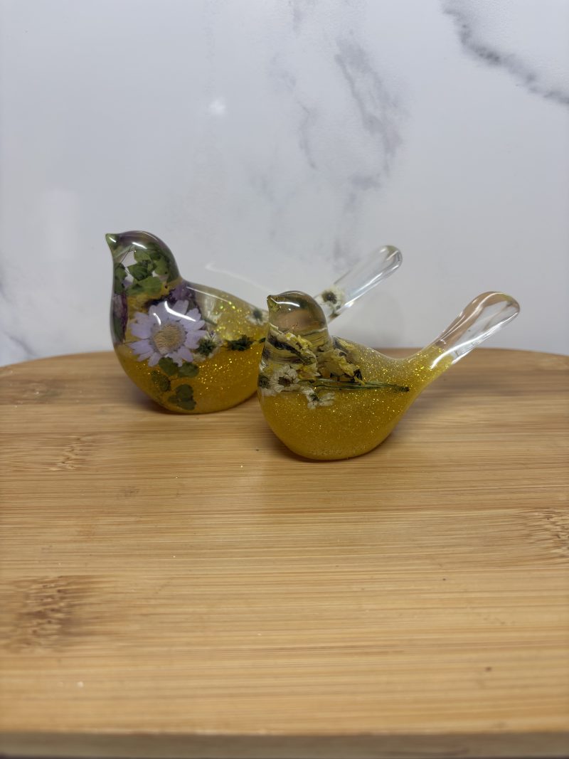 Yellow Flower Bird Set