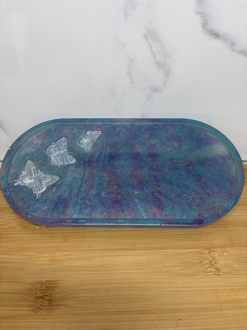 Butterfly Trinket Tray - Purple and Blue