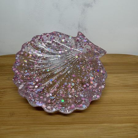 Shell Trinket Tray - Pink Sparkles