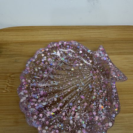 Shell Trinket Tray - Pink Sparkles