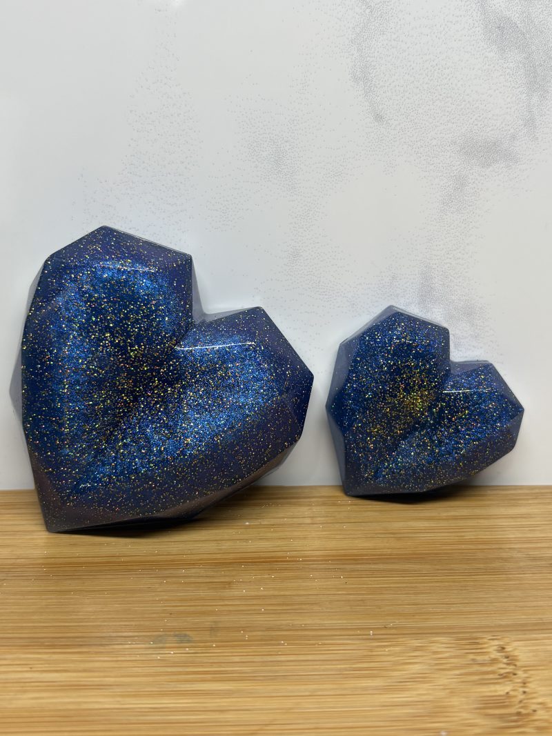 Next To Me Heart Set - Blue and Gold