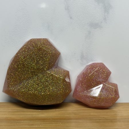 Next To Me Heart Set - Peach and Gold