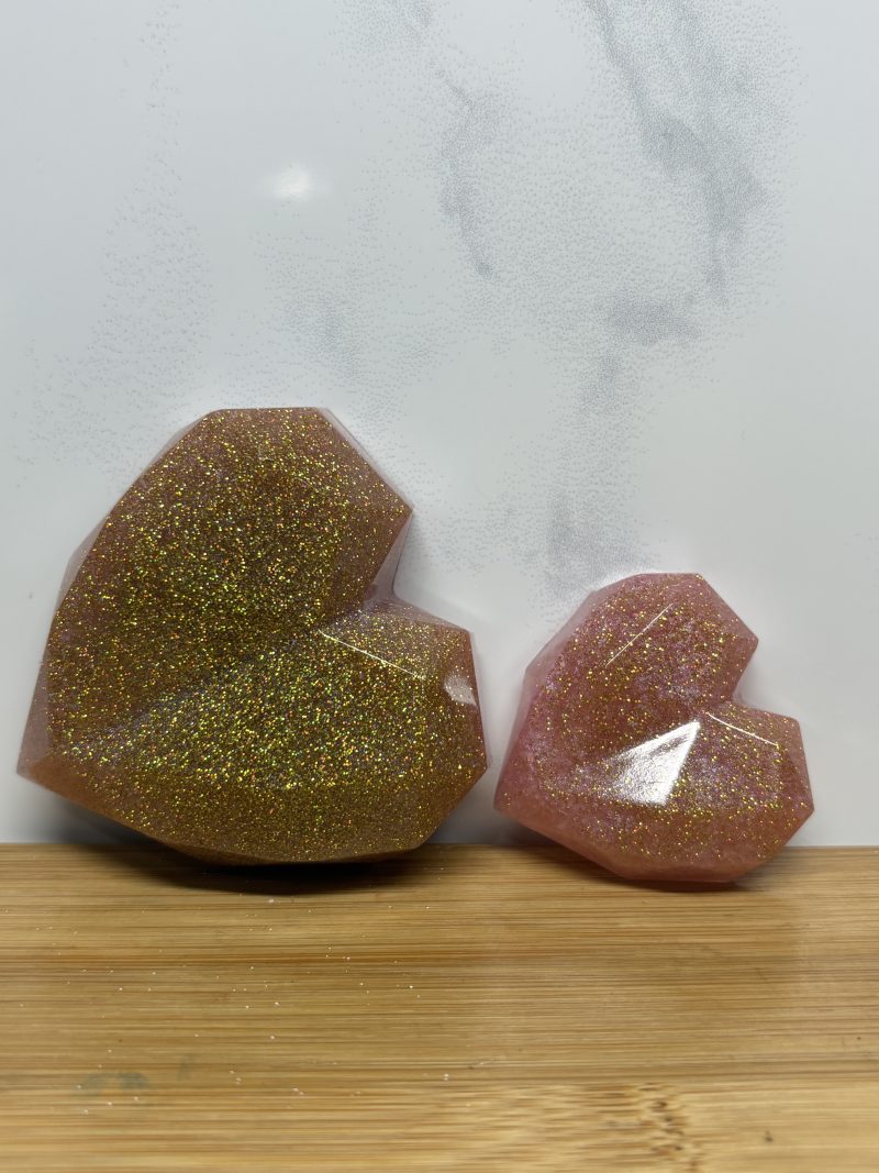 Next To Me Heart Set - Peach and Gold