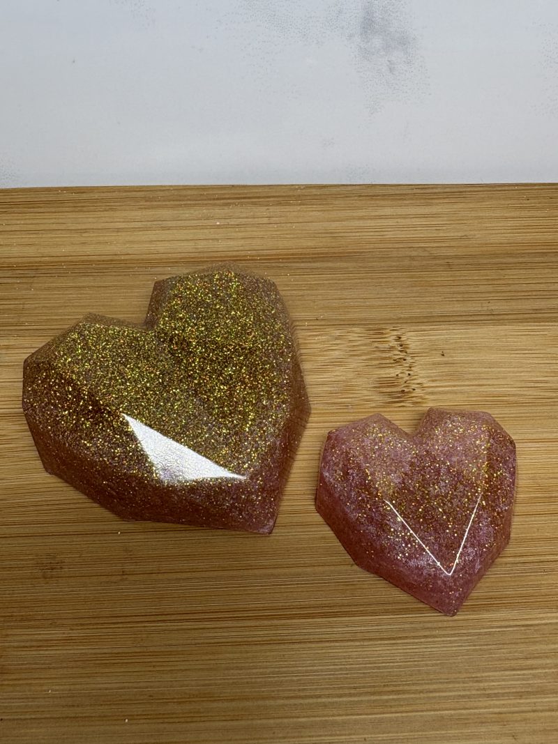 Next To Me Heart Set - Peach and Gold