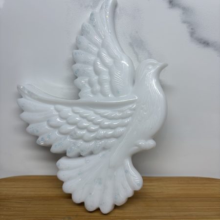 Large Dove, Flat Design - White